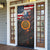 Custom American Flag and Bald Eagle Darts Door Cover with Flaming Dartboard - Wonder Print Shop