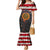 Custom American Flag and Bald Eagle Darts Family Matching Mermaid Dress and Hawaiian Shirt with Flaming Dartboard - Wonder Print Shop