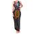 Custom American Flag and Bald Eagle Darts Family Matching Tank Maxi Dress and Hawaiian Shirt with Flaming Dartboard - Wonder Print Shop