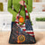 Custom American Flag and Bald Eagle Darts Grocery Bag with Flaming Dartboard - Wonder Print Shop