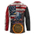 Custom American Flag and Bald Eagle Darts Hockey Jersey with Flaming Dartboard - Wonder Print Shop