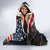 Custom American Flag and Bald Eagle Darts Hooded Blanket with Flaming Dartboard - Wonder Print Shop