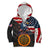 Custom American Flag and Bald Eagle Darts Kid Hoodie with Flaming Dartboard - Wonder Print Shop