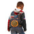Custom American Flag and Bald Eagle Darts Kid Hoodie with Flaming Dartboard - Wonder Print Shop