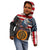 Custom American Flag and Bald Eagle Darts Kid Hoodie with Flaming Dartboard - Wonder Print Shop