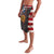 Custom American Flag and Bald Eagle Darts Lavalava with Flaming Dartboard - Wonder Print Shop
