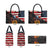 Custom American Flag and Bald Eagle Darts Leather Bag with Flaming Dartboard - Wonder Print Shop