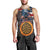 Custom American Flag and Bald Eagle Darts Men Tank Top with Flaming Dartboard - Wonder Print Shop