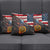 Custom American Flag and Bald Eagle Darts Pillow Cover with Flaming Dartboard - Wonder Print Shop