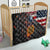 Custom American Flag and Bald Eagle Darts Quilt with Flaming Dartboard - Wonder Print Shop