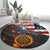 Custom American Flag and Bald Eagle Darts Round Carpet with Flaming Dartboard - Wonder Print Shop