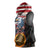 Custom American Flag and Bald Eagle Darts Sleeveless Hoodie with Flaming Dartboard - Wonder Print Shop
