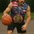 Custom American Flag and Bald Eagle Darts Sleeveless Zip Hoodie with Flaming Dartboard - Wonder Print Shop