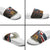 Custom American Flag and Bald Eagle Darts Slide Sandals with Flaming Dartboard - Wonder Print Shop