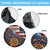 Custom American Flag and Bald Eagle Darts Spare Tire Cover with Flaming Dartboard - Wonder Print Shop