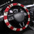 American Flag and Bald Eagle Darts Steering Wheel Cover with Flaming Dartboard - Wonder Print Shop