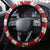 American Flag and Bald Eagle Darts Steering Wheel Cover with Flaming Dartboard - Wonder Print Shop