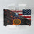 Custom American Flag and Bald Eagle Darts Tablecloth with Flaming Dartboard - Wonder Print Shop