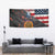 Custom American Flag and Bald Eagle Darts Tapestry with Flaming Dartboard - Wonder Print Shop