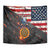 Custom American Flag and Bald Eagle Darts Tapestry with Flaming Dartboard - Wonder Print Shop