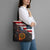 Custom American Flag and Bald Eagle Darts Tote Bag with Flaming Dartboard - Wonder Print Shop