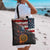 Custom American Flag and Bald Eagle Darts Tote Bag with Flaming Dartboard - Wonder Print Shop