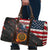 Custom American Flag and Bald Eagle Darts Travel Bag with Flaming Dartboard - Wonder Print Shop