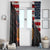Custom American Flag and Bald Eagle Darts Window Curtain with Flaming Dartboard - Wonder Print Shop