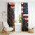 Custom American Flag and Bald Eagle Darts Window Curtain with Flaming Dartboard - Wonder Print Shop