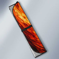 Custom Thunder Lightning Darts Auto Sun Shade Dartboard Water Fire - Wonder Print Shop