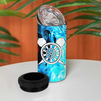 Custom Thunder Lightning Darts 4 in 1 Can Cooler Tumbler Dartboard Water Fire - Wonder Print Shop