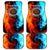 Custom Thunder Lightning Darts Car Mats Dartboard Water Fire - Wonder Print Shop