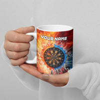 Custom Thunder Lightning Darts Ceramic Mug Dartboard Water Fire - Wonder Print Shop