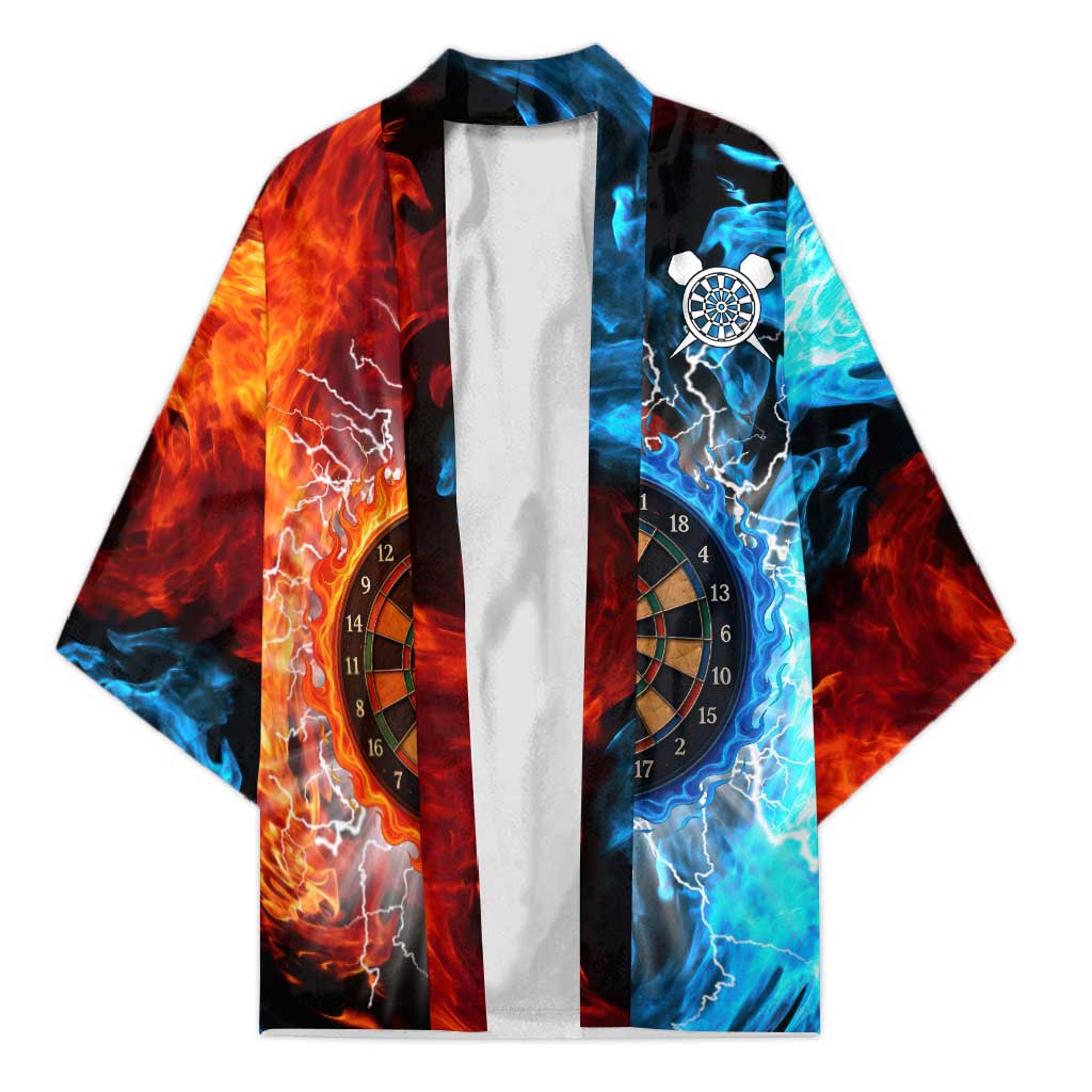 Custom Thunder Lightning Darts Kimono Dartboard Water Fire - Wonder Print Shop