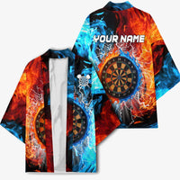 Custom Thunder Lightning Darts Kimono Dartboard Water Fire - Wonder Print Shop