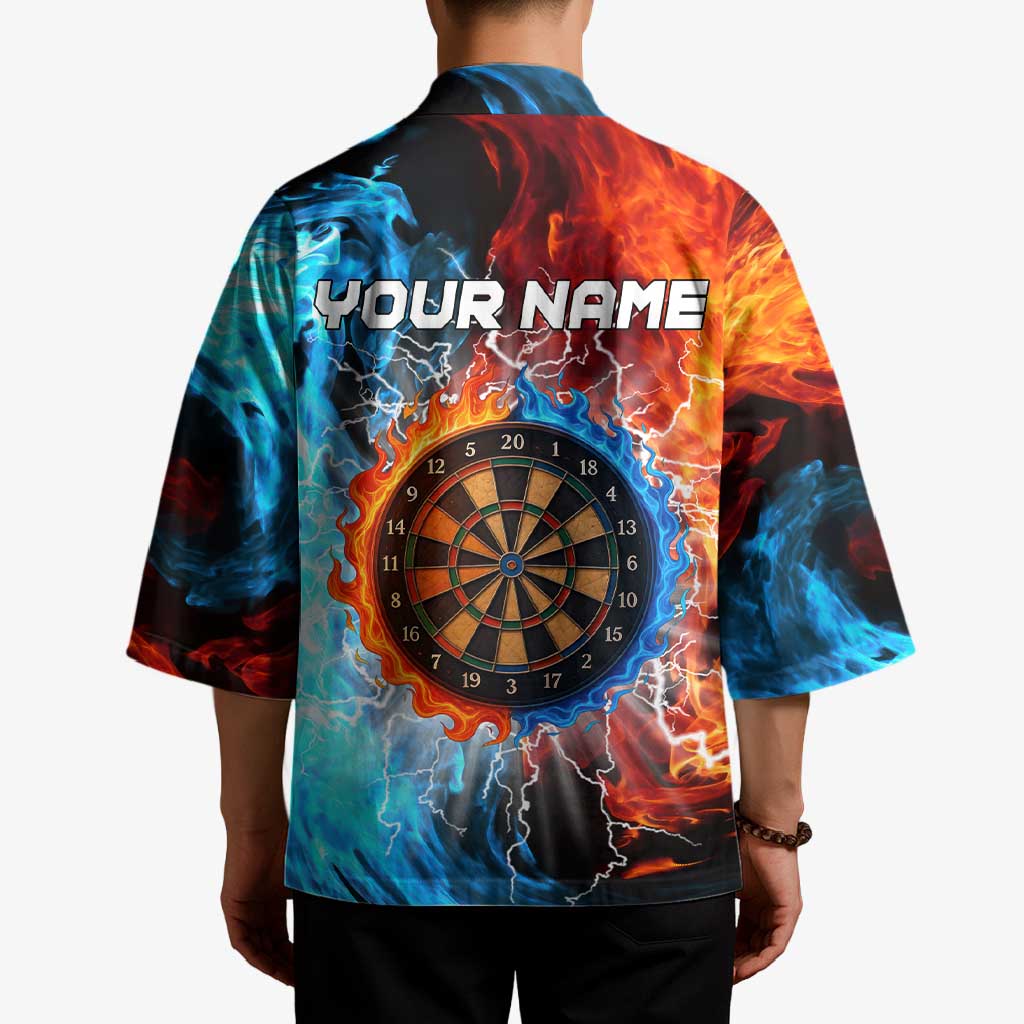 Custom Thunder Lightning Darts Kimono Dartboard Water Fire - Wonder Print Shop