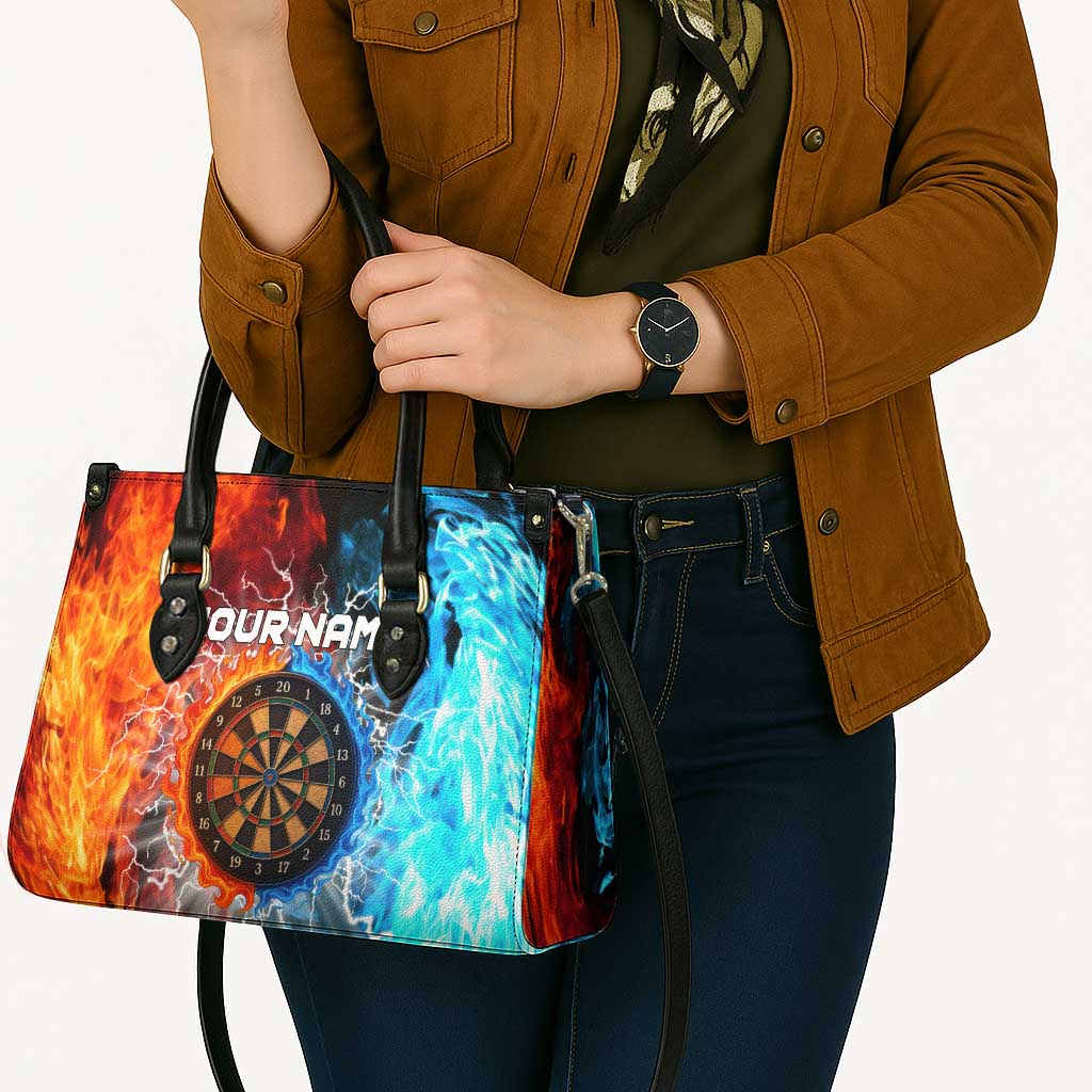 Custom Thunder Lightning Darts Leather Bag Dartboard Water Fire - Wonder Print Shop