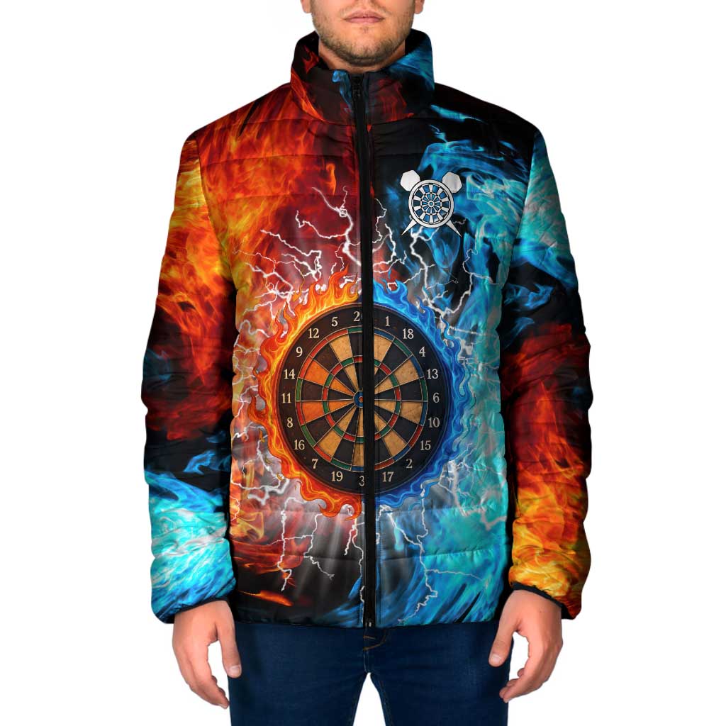 Custom Thunder Lightning Darts Padded Jacket Dartboard Water Fire - Wonder Print Shop