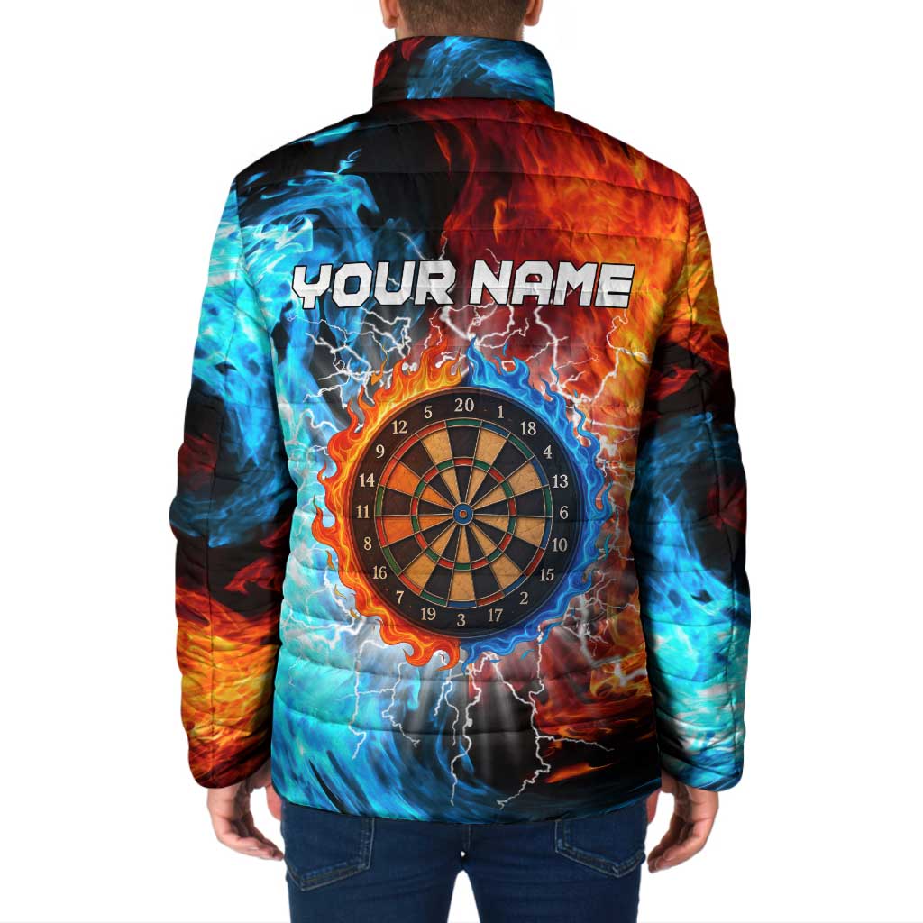 Custom Thunder Lightning Darts Padded Jacket Dartboard Water Fire - Wonder Print Shop