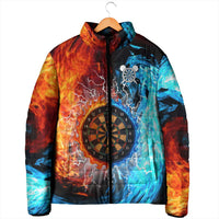 Custom Thunder Lightning Darts Padded Jacket Dartboard Water Fire - Wonder Print Shop