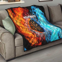 Custom Thunder Lightning Darts Quilt Dartboard Water Fire - Wonder Print Shop