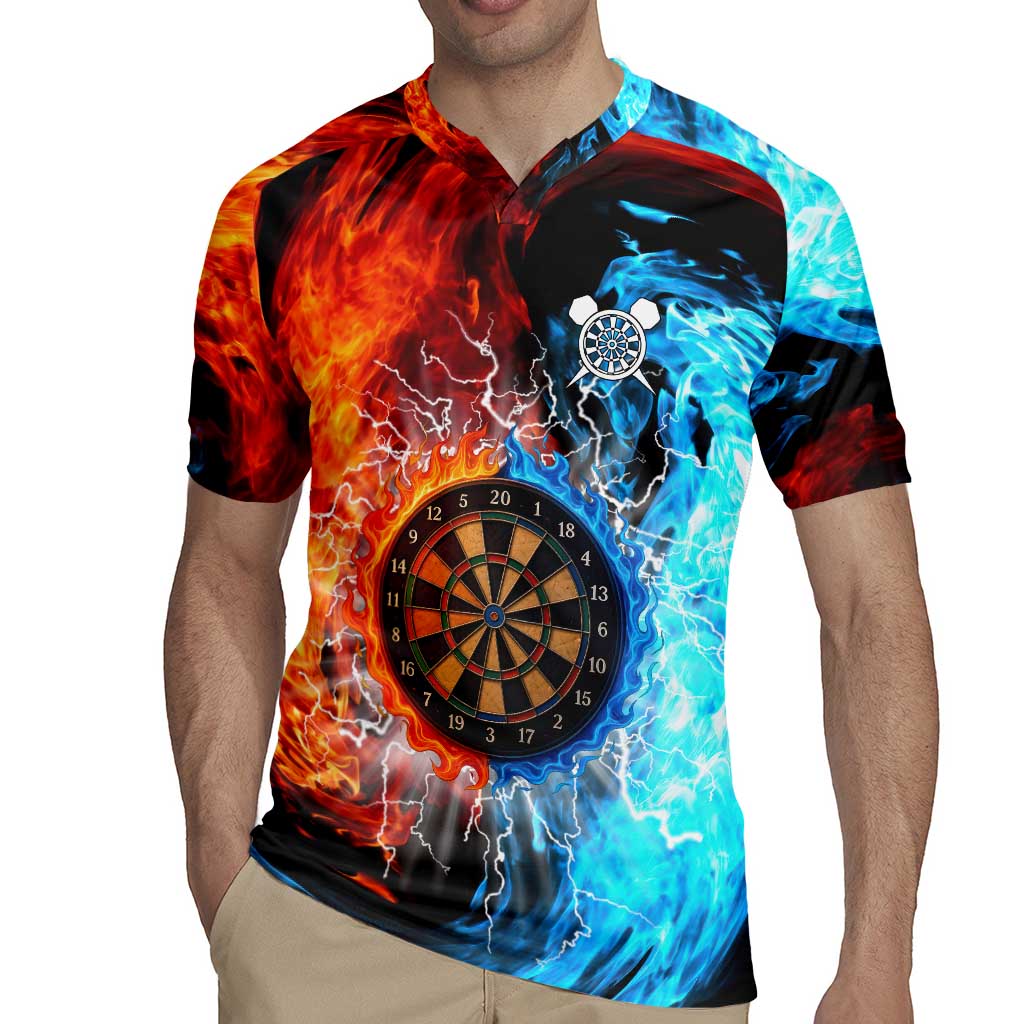 Custom Thunder Lightning Darts Rugby Jersey Dartboard Water Fire - Wonder Print Shop