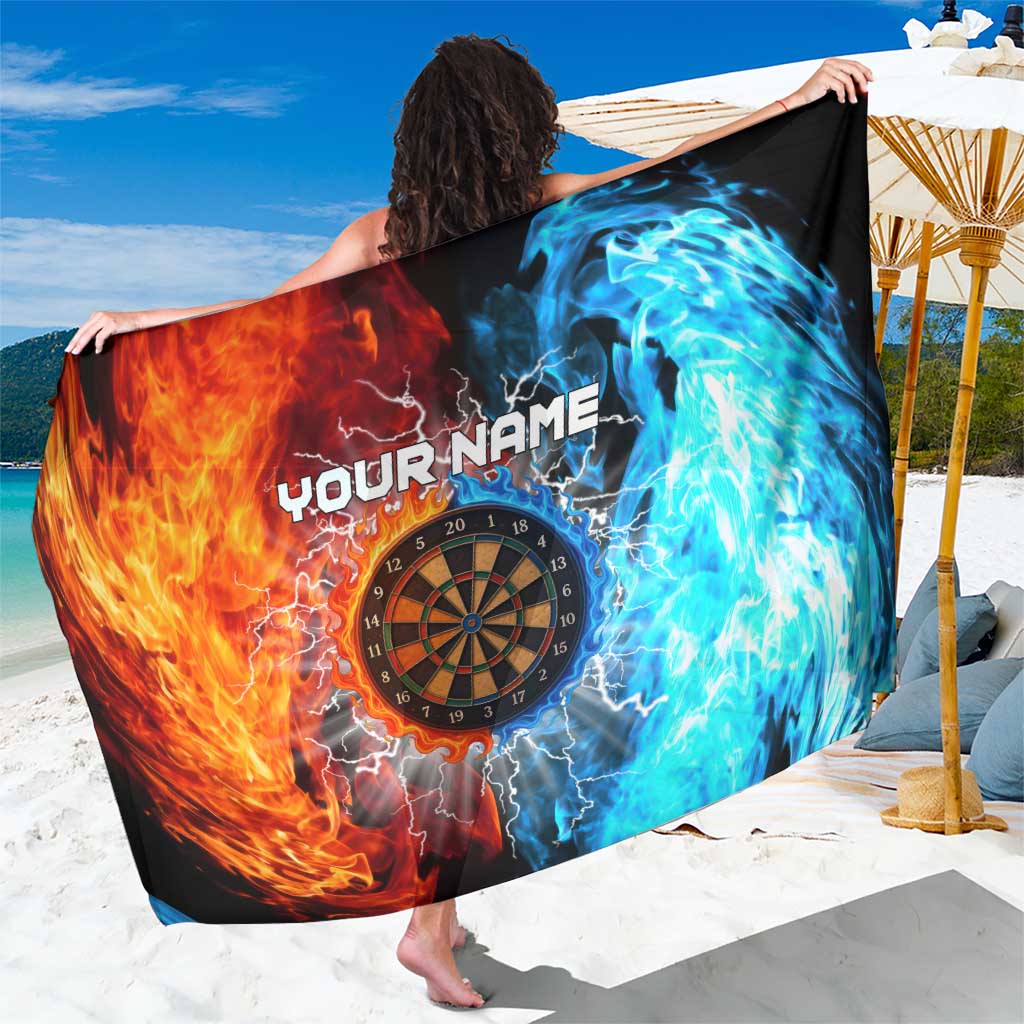 Custom Thunder Lightning Darts Sarong Dartboard Water Fire - Wonder Print Shop