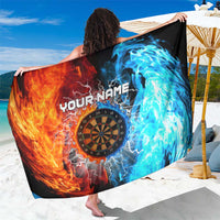 Custom Thunder Lightning Darts Sarong Dartboard Water Fire - Wonder Print Shop