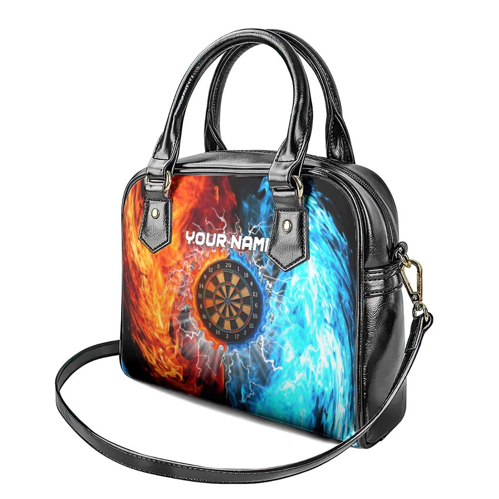 Custom Thunder Lightning Darts Shoulder Handbag Dartboard Water Fire - Wonder Print Shop