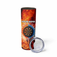 Custom Thunder Lightning Darts Skinny Tumbler Dartboard Water Fire - Wonder Print Shop