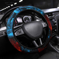 Thunder Lightning Darts Steering Wheel Cover Dartboard Water Fire - Wonder Print Shop