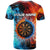 Custom Thunder Lightning Darts T Shirt Dartboard Water Fire - Wonder Print Shop