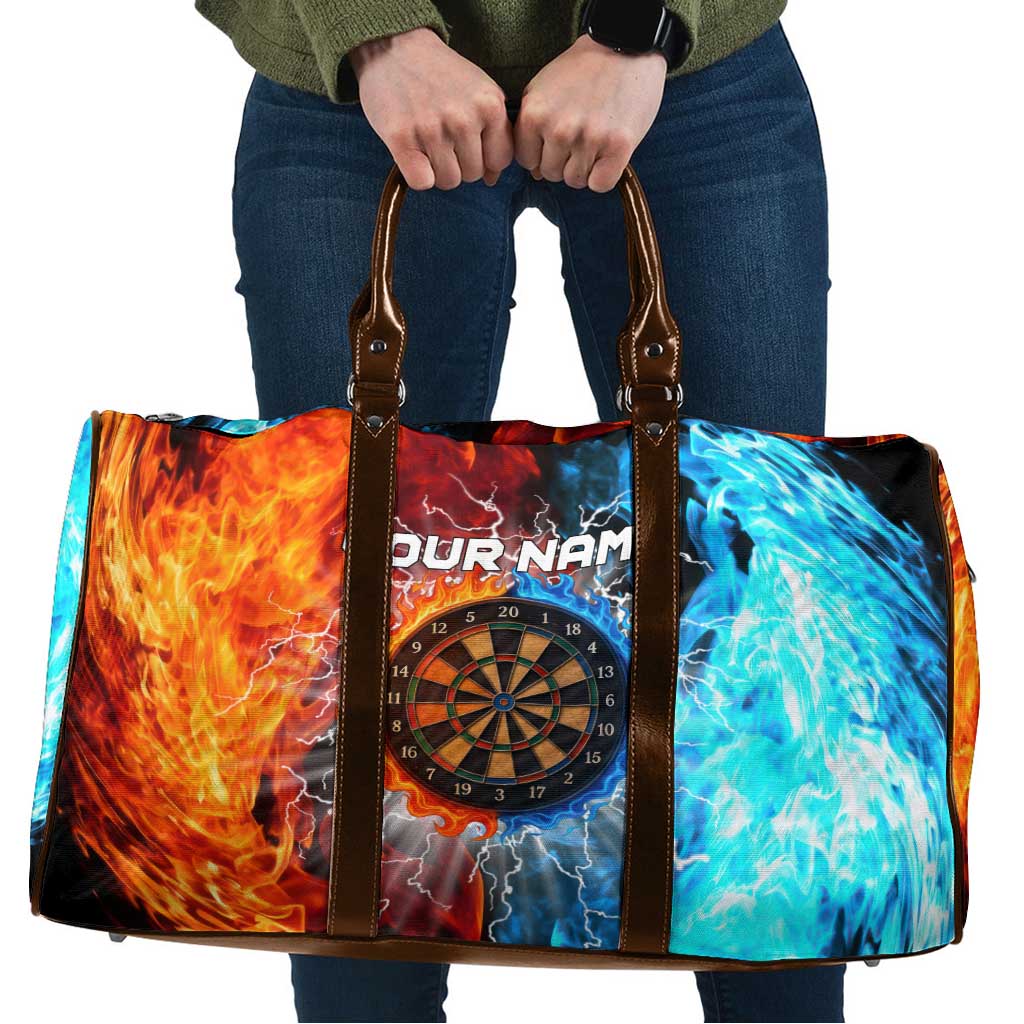 Custom Thunder Lightning Darts Travel Bag Dartboard Water Fire - Wonder Print Shop