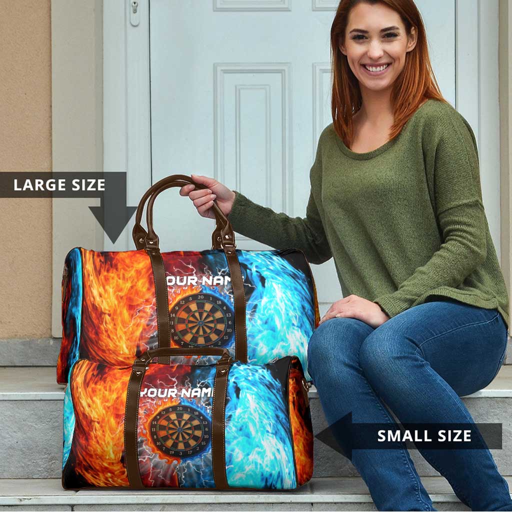 Custom Thunder Lightning Darts Travel Bag Dartboard Water Fire - Wonder Print Shop